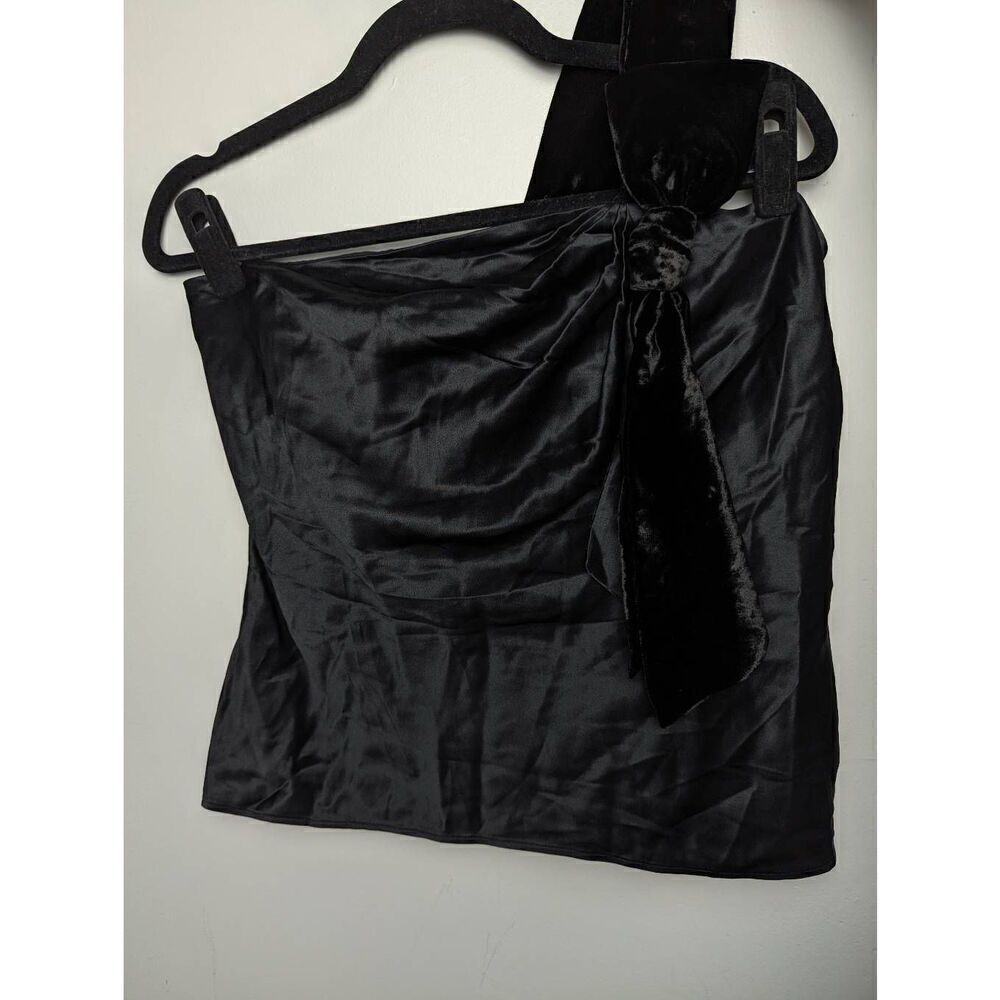 Ann Taylor Silk one-shoulder top size 6